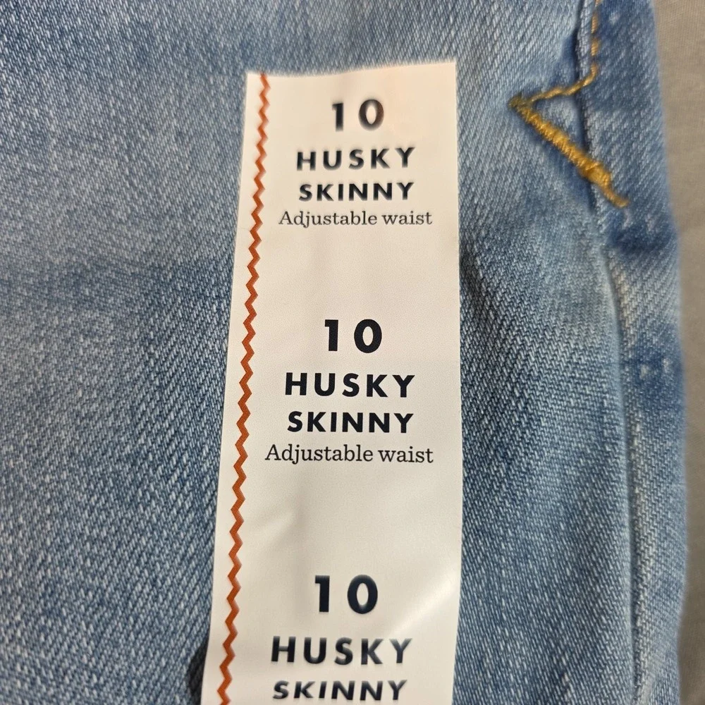 Cat & Jack Girl's Skinny Jeans Stretch 10 Husky NEW Denim Pants‎